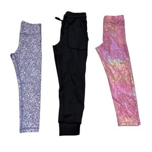 Lot of Three Pairs Zyia Active Girls Leggings Pants All‎ Size 6-7 XS